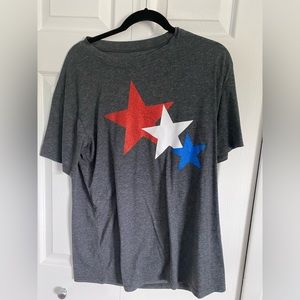 Ladies extra-large T-shirt with stars perfect for Fourth of July. never worn.